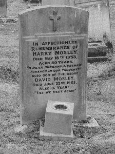 Harry mosley headstone