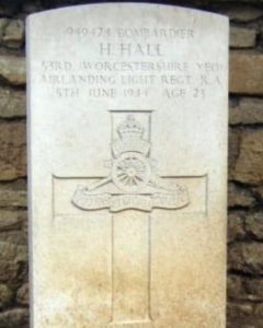 Henry Hall Headstone