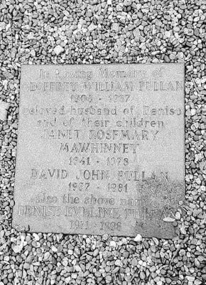 Geoffrey Pullen memorial
