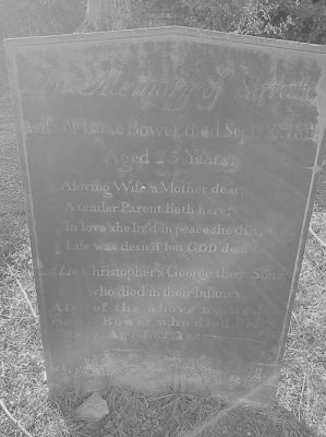 Isaac Bower headstone